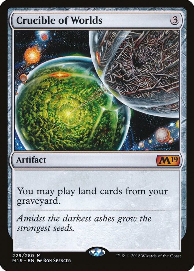 Crucible of Worlds 229 card from Core Set 2019