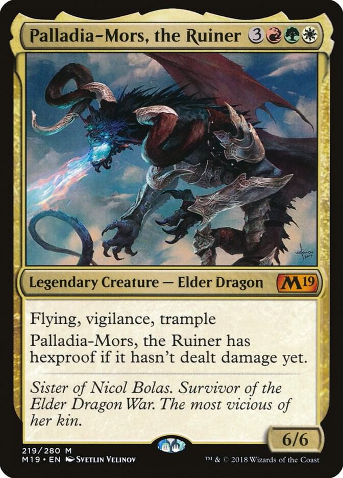 Palladia-Mors, the Ruiner 219 card from Core Set 2019