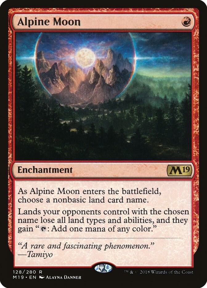 Alpine Moon 128 card from Core Set 2019