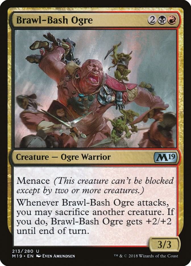 Brawl-Bash Ogre 213 card from Core Set 2019