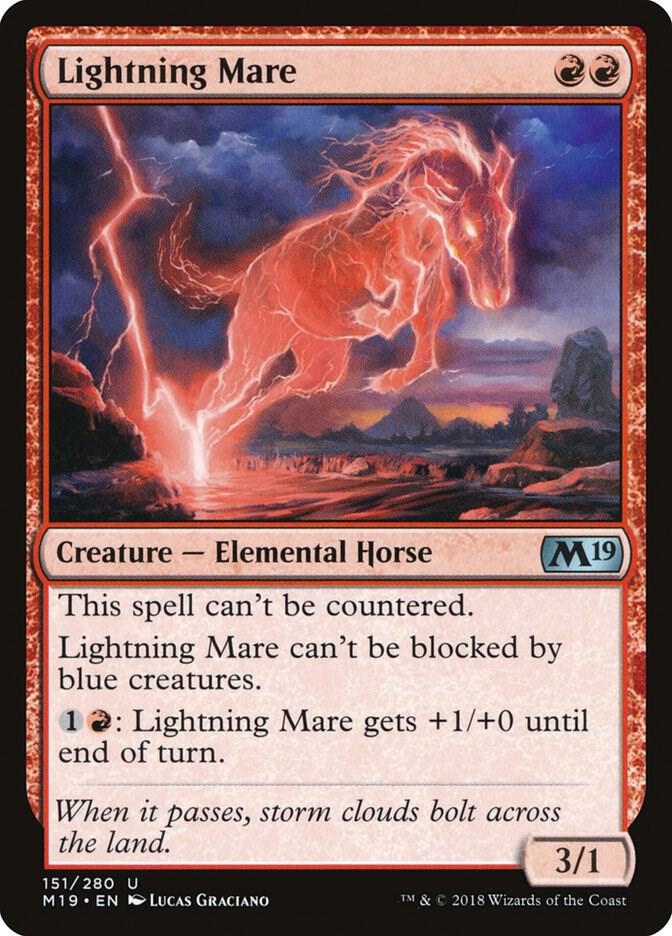 Lightning Mare 151 card from Core Set 2019