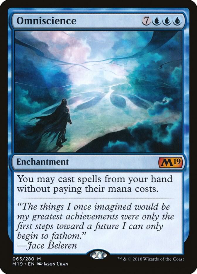 Omniscience 65 card from Core Set 2019