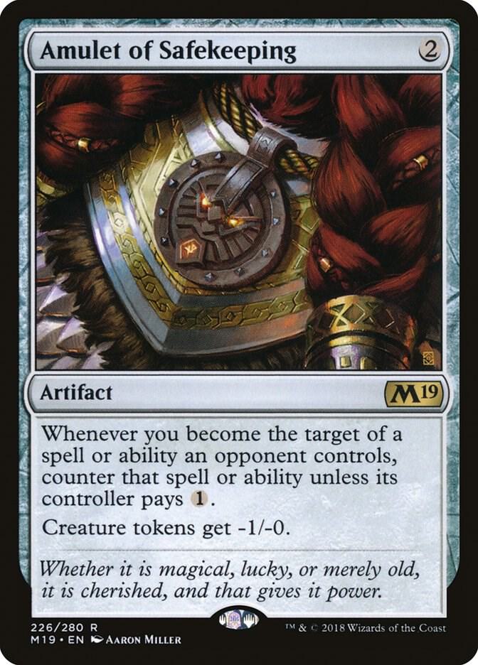 Amulet of Safekeeping 226 card from Core Set 2019
