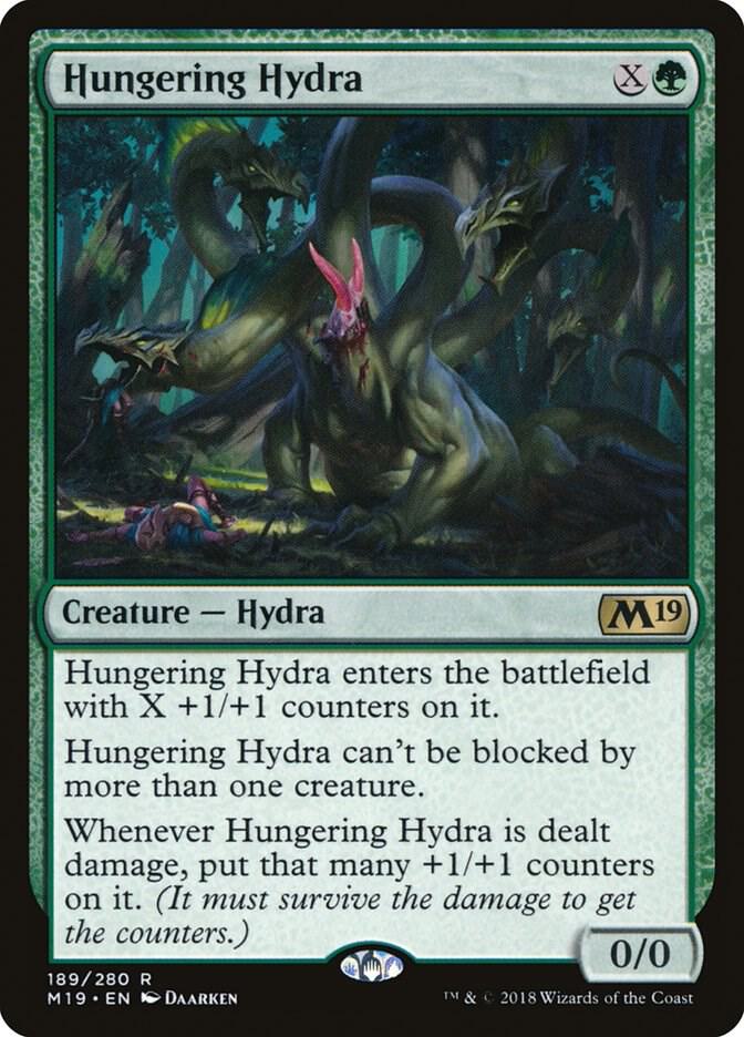 Hungering Hydra 189 card from Core Set 2019