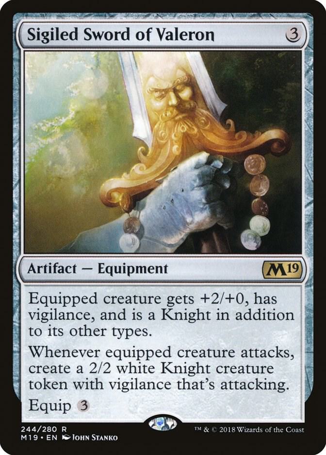 Sigiled Sword of Valeron 244 card from Core Set 2019