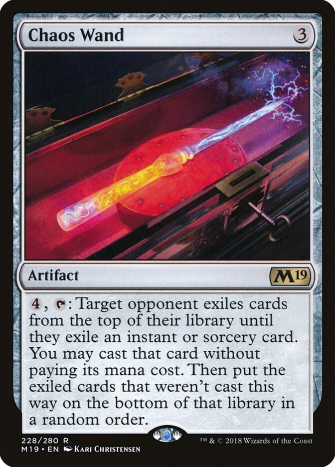 Chaos Wand 228 card from Core Set 2019