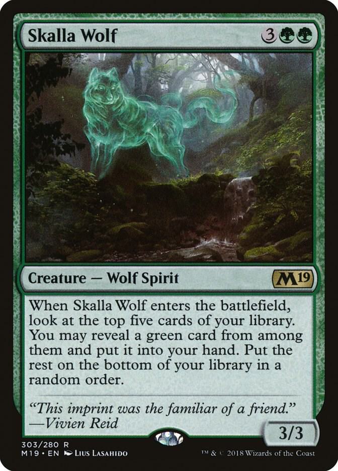 Skalla Wolf 303 card from Core Set 2019