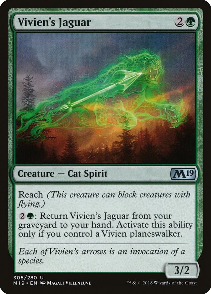 Vivien's Jaguar 305 card from Core Set 2019