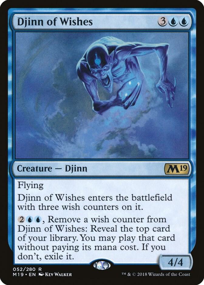 Djinn of Wishes 52 card from Core Set 2019