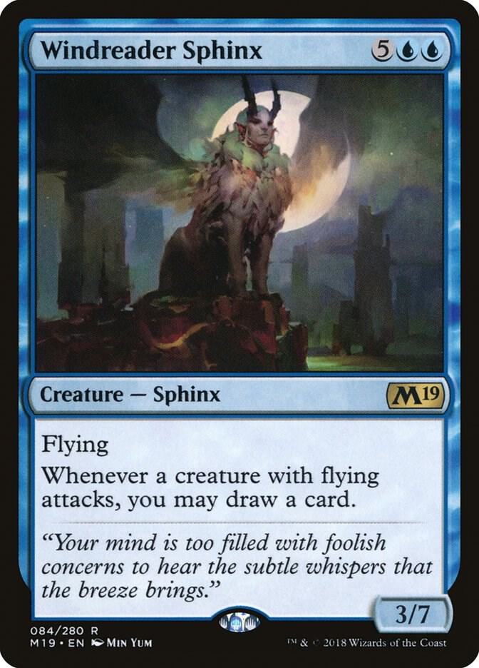 Windreader Sphinx 84 card from Core Set 2019