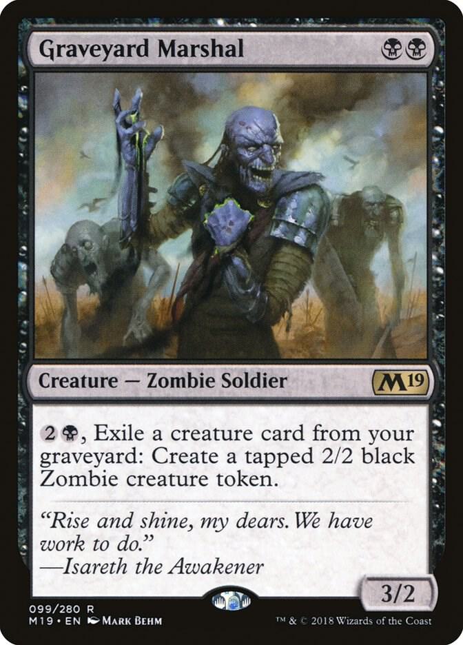 Graveyard Marshal 99 card from Core Set 2019
