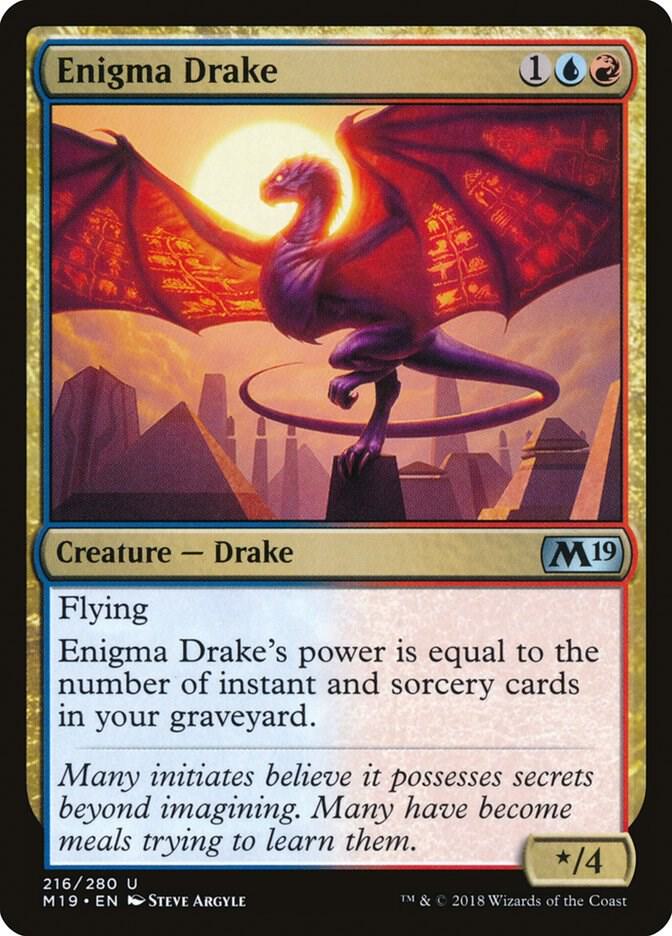Enigma Drake 216 card from Core Set 2019