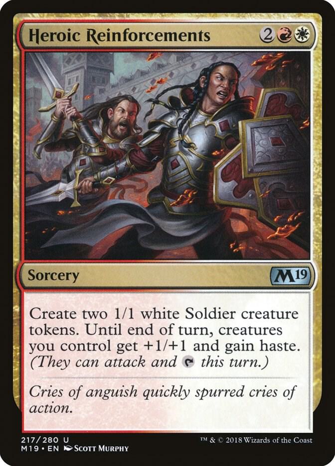 Heroic Reinforcements 217 card from Core Set 2019