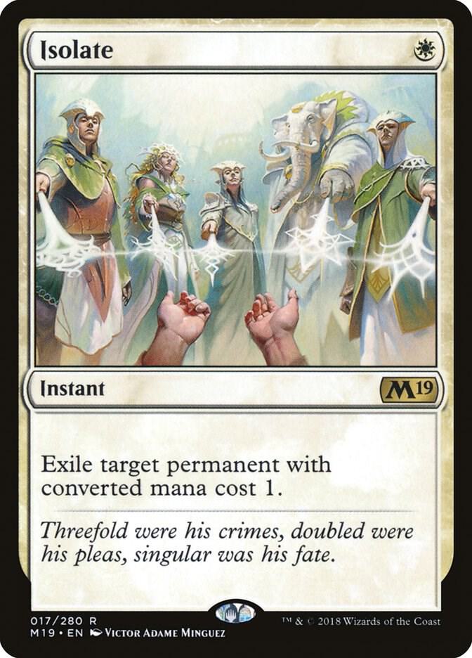 Isolate 17 card from Core Set 2019