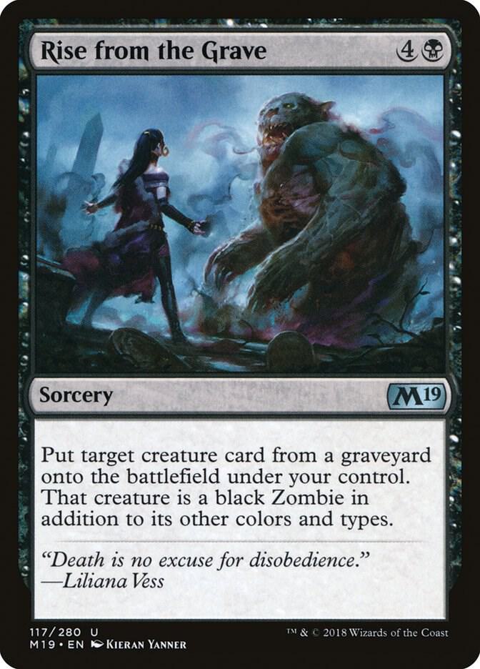 Rise from the Grave 117 card from Core Set 2019