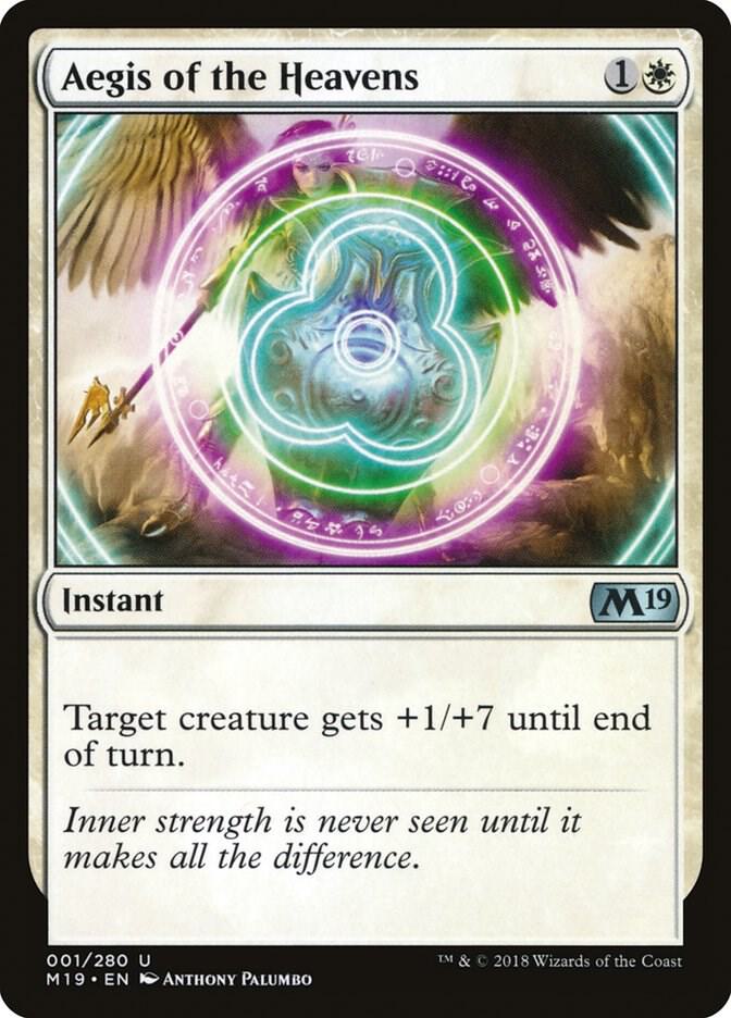 Aegis of the Heavens 1 card from Core Set 2019
