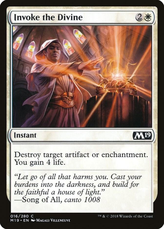 Invoke the Divine 16 card from Core Set 2019