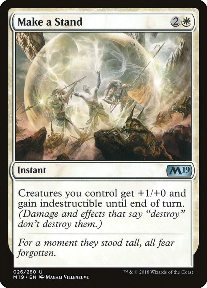 Make a Stand 26 card from Core Set 2019