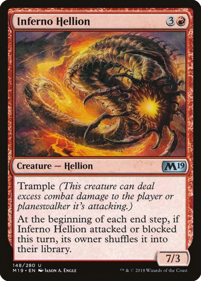 Inferno Hellion 148 card from Core Set 2019