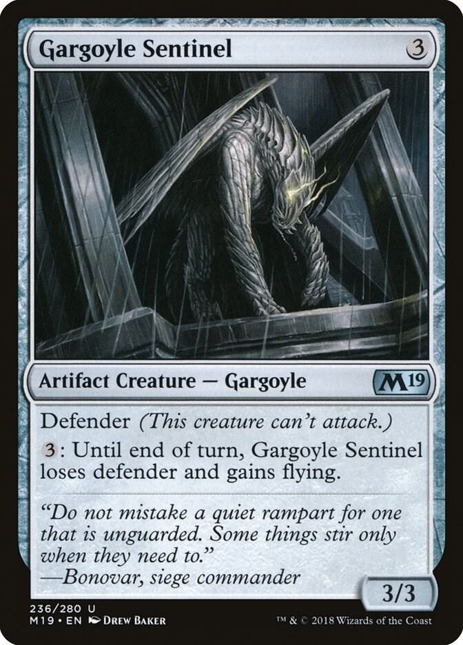 Gargoyle Sentinel 236 card from Core Set 2019