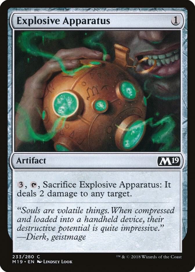 Explosive Apparatus 233 card from Core Set 2019