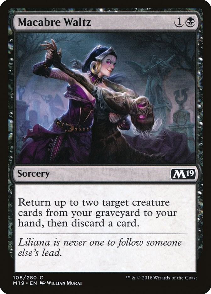 Macabre Waltz 108 card from Core Set 2019