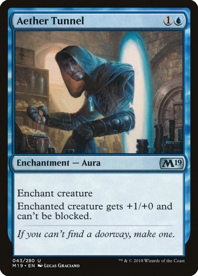 Aether Tunnel 43 card from Core Set 2019