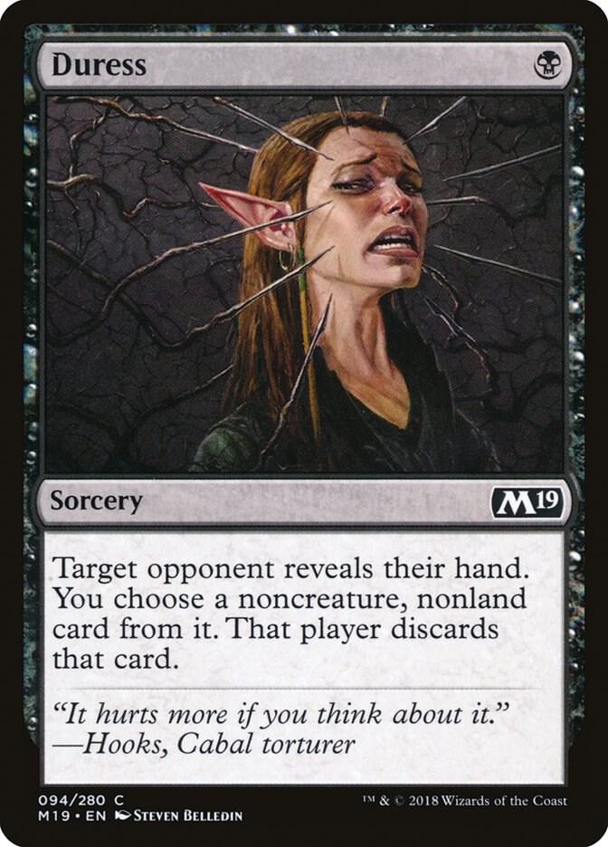 Duress 94 card from Core Set 2019