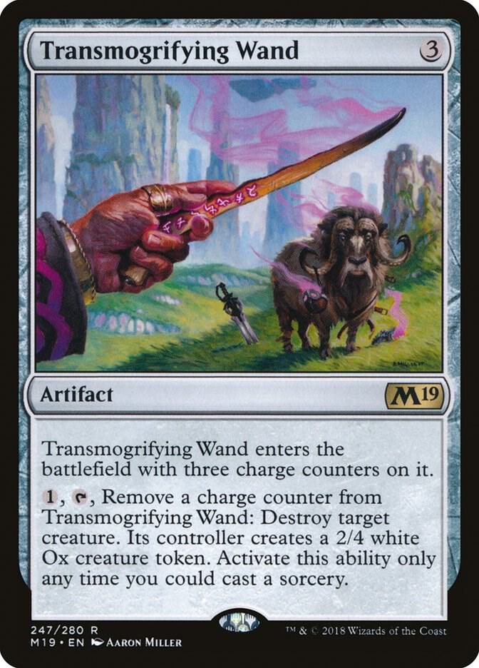 Transmogrifying Wand 247 card from Core Set 2019