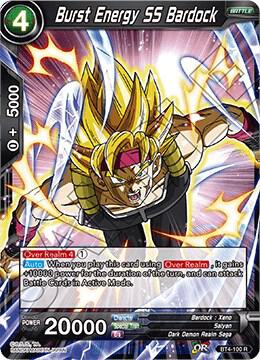 Burst Energy SS Bardock BT4-100 card from Colossal Warfare