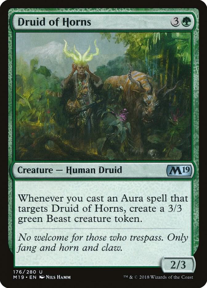 Druid of Horns 176 card from Core Set 2019