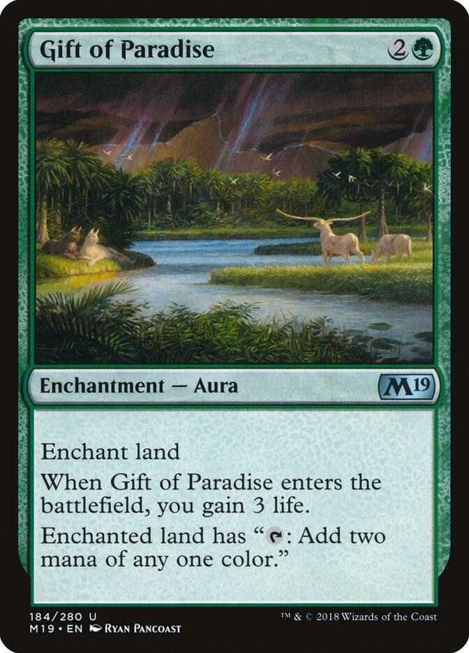 Gift of Paradise 184 card from Core Set 2019