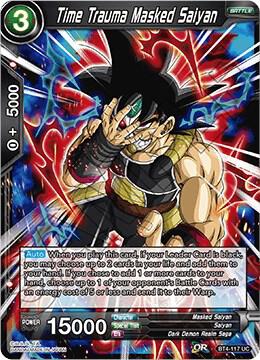 Time Trauma Masked Saiyan BT4-117 card from Colossal Warfare