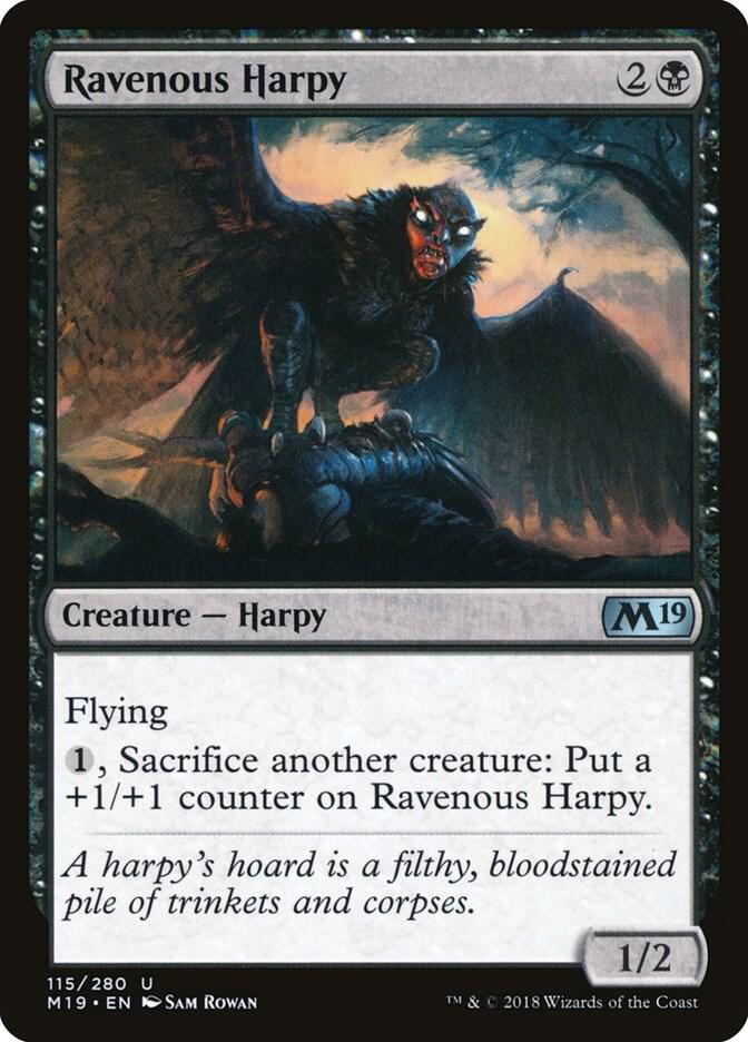 Ravenous Harpy 115 card from Core Set 2019