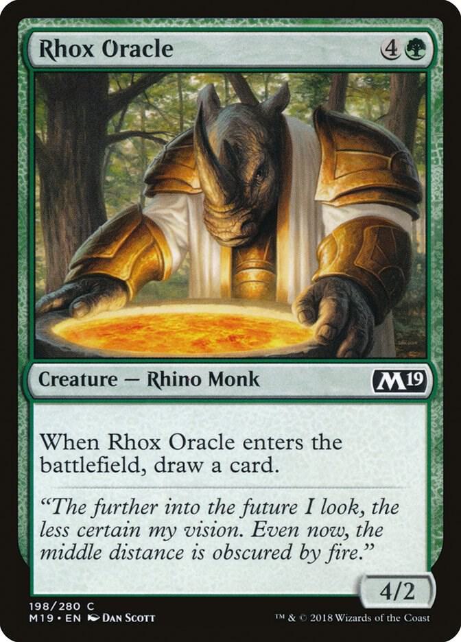 Rhox Oracle 198 card from Core Set 2019