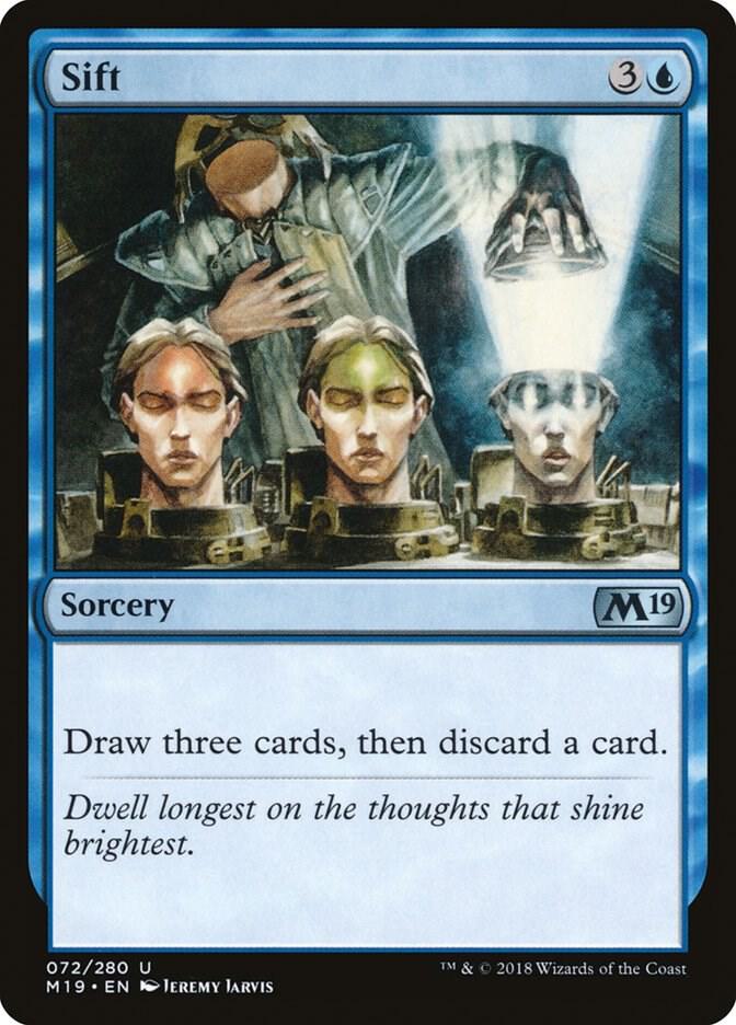 Sift 72 card from Core Set 2019