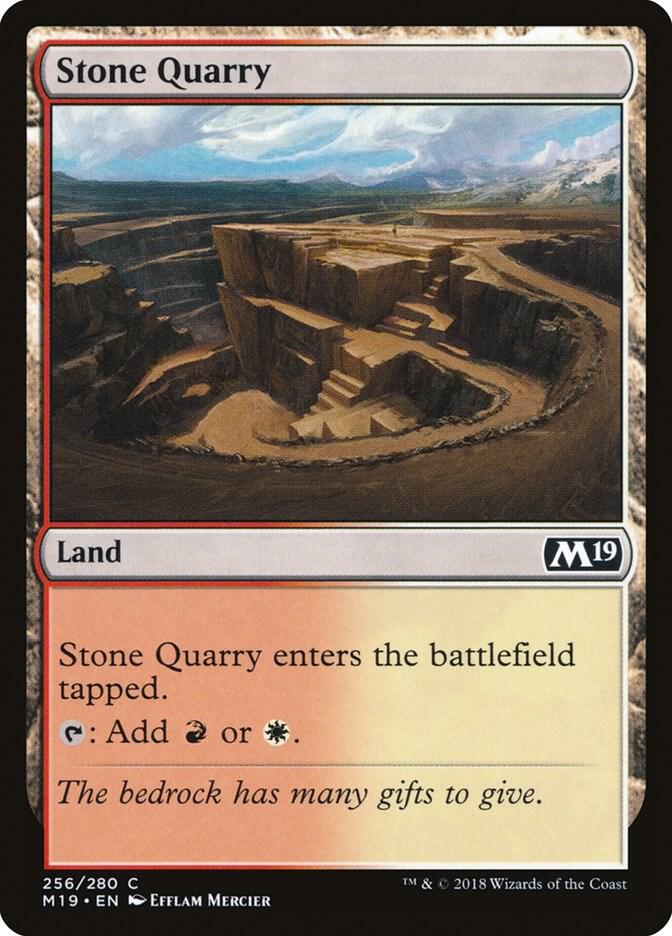 Stone Quarry 256 card from Core Set 2019