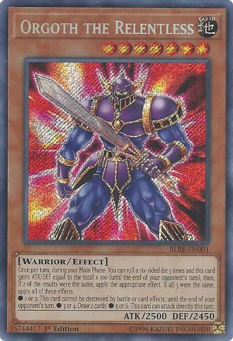 Orgoth the Relentless BLRR-EN001 card from Battles of Legend: Relentless Revenge