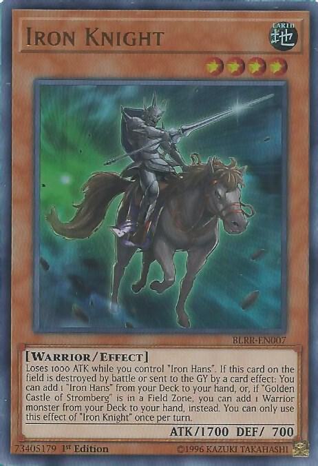 Iron Knight BLRR-EN007 card from Battles of Legend: Relentless Revenge