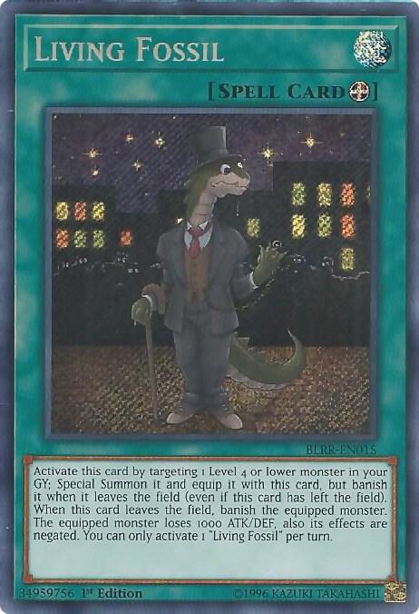Living Fossil BLRR-EN015 card from Battles of Legend: Relentless Revenge