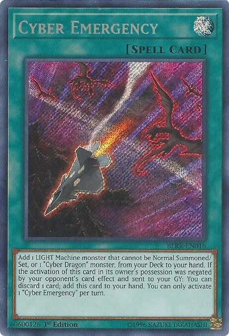 Cyber Emergency BLRR-EN016 card from Battles of Legend: Relentless Revenge