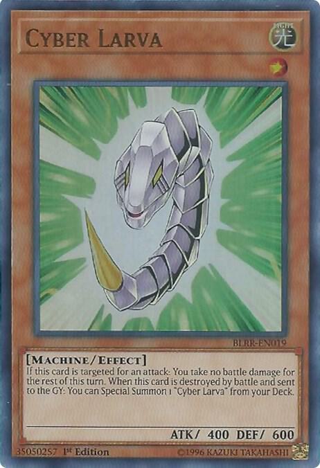Cyber Larva BLRR-EN019 card from Battles of Legend: Relentless Revenge