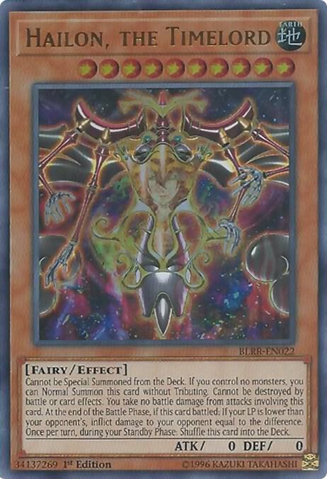 Hailon, the Timelord BLRR-EN022 card from Battles of Legend: Relentless Revenge