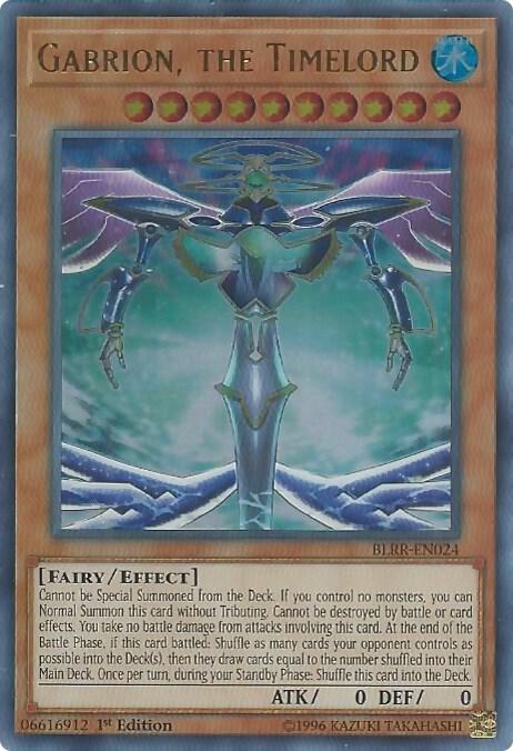 Gabrion, the Timelord BLRR-EN024 card from Battles of Legend: Relentless Revenge
