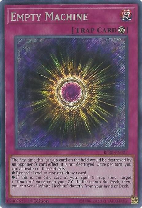 Empty Machine BLRR-EN027 card from Battles of Legend: Relentless Revenge