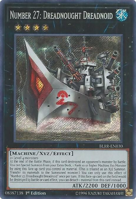 Number 27: Dreadnought Dreadnoid BLRR-EN030 card from Battles of Legend: Relentless Revenge