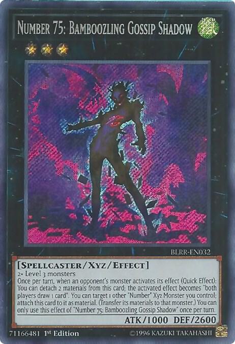 Number 75: Bamboozling Gossip Shadow BLRR-EN032 card from Battles of Legend: Relentless Revenge