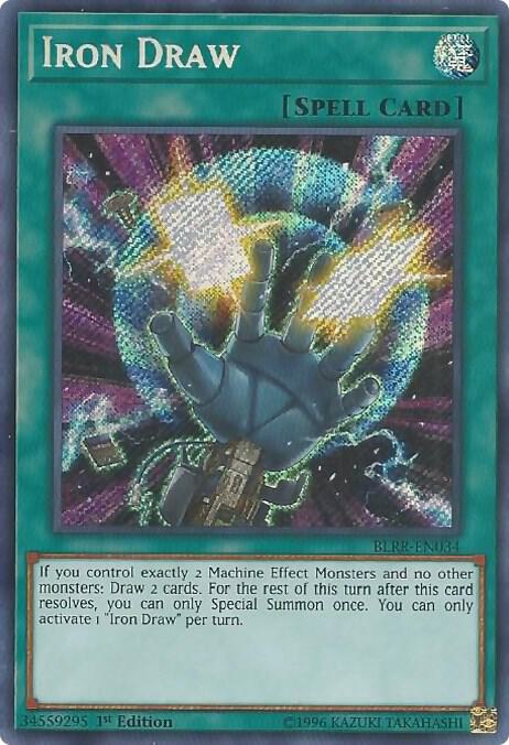 Iron Draw BLRR-EN034 card from Battles of Legend: Relentless Revenge