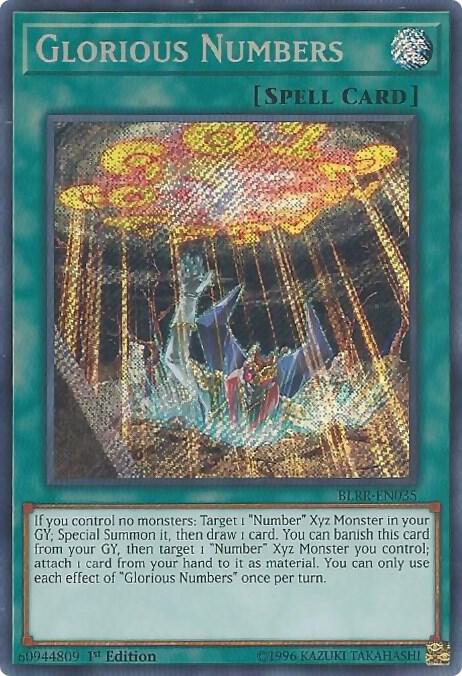 Glorious Numbers BLRR-EN035 card from Battles of Legend: Relentless Revenge