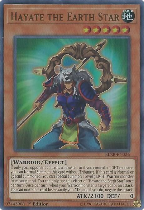 Hayate the Earth Star BLRR-EN036 card from Battles of Legend: Relentless Revenge
